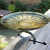 Achla African Daisy Bird Bath With Over Rail Bracket