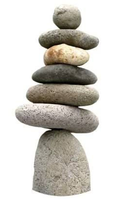 Ancient Graffiti Seven Stone Cairn, 10"H Statues