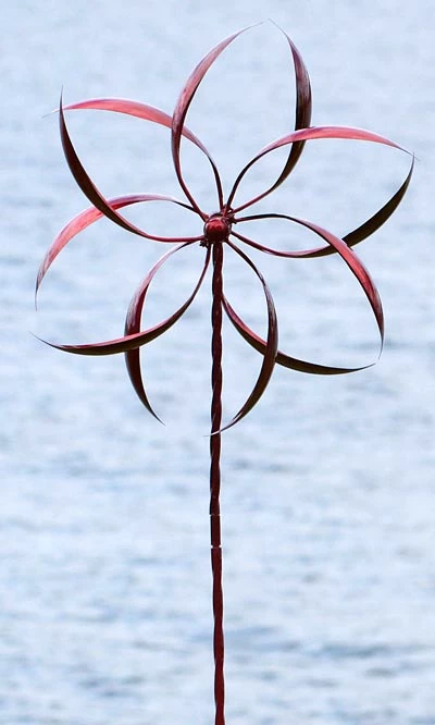Ancient Graffiti Kinetic Dual Feather Large 75" Red Wind Spinner Lawn & Garden 3 Ancient Graffiti Kinetic Dual Feather Large 75" Red Wind Spinner Lawn & Garden