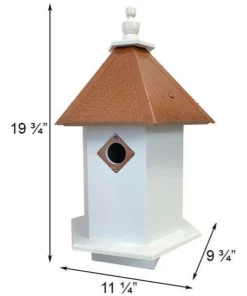 Decorative Houses Sycamore Bird House With Hammered Copper Roof By A Wing And A Prayer