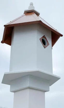 Decorative Houses Sycamore Bird House With Hammered Copper Roof By A Wing And A Prayer