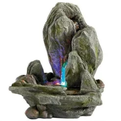 Design Toscano Boulder Falls Cascading Tabletop Fountain