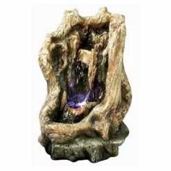 Design Toscano Fountains Pendulum Point Cascading Illuminated Tabletop Fountain