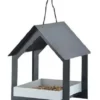 Esschert Design Hanging Fly Through Black & Gray Bird Feeder Hanging Feeders