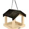 Esschert Design Hanging Feeders Wooden Fly Through Hanging Platform Feeder