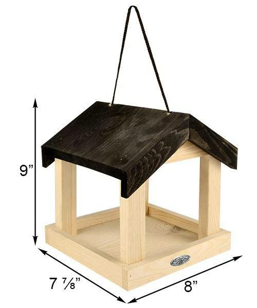 Esschert Design Hanging Feeders Wooden Fly Through Hanging Platform Feeder 4 Esschert Design Hanging Feeders Wooden Fly Through Hanging Platform Feeder