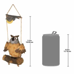 Design Toscano Howie The Hoot Owl Swinging Sculpture