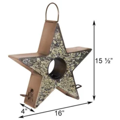 Good Directions Hanging Feeders Star Shaped Fly Through Bird Feeder