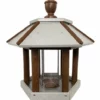 Green Meadow Houses & Feeders Polywood Recycled Plastic Gazebo Bird Feeder, Brown And Gray Post / Pole Mounted Feeders 1 Green Meadow Houses & Feeders Polywood Recycled Plastic Gazebo Bird Feeder, Brown And Gray Post / Pole Mounted Feeders