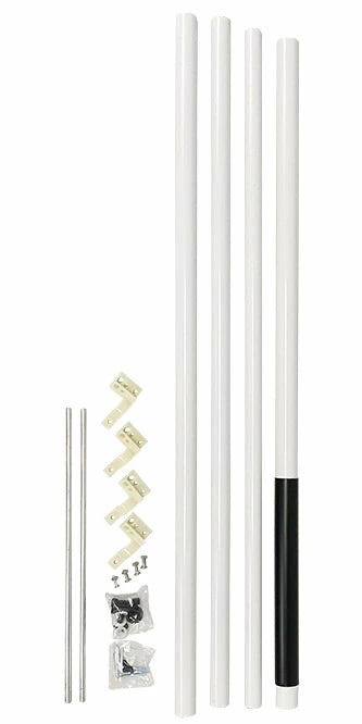 Telescoping Purple Martin House And Gourds Pole, White, 15' By Heath Mfg. Bird House Accessories 3 Telescoping Purple Martin House And Gourds Pole, White, 15' By Heath Mfg. Bird House Accessories