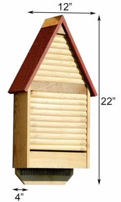 Heartwood Bat Lodge, Redwood Roof, 48 Bats