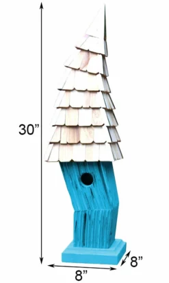 Heartwood Birdiwampus Bird House, Turquoise Post / Pole Mounted Houses
