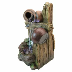 Design Toscano The Cascading Urns Of Ravello Illuminated Garden Fountain Lawn & Garden