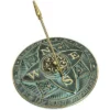 Rome Industries Rosette Brass Verdigris 10.5" Sundial Lawn & Garden