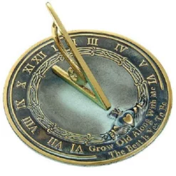 Rome Industries Grow Old With Me Brass Verdigris 10" Sundial