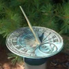 Rome Industries Gardeners Reflection Brass Verdigris 10" Sundial Lawn & Garden