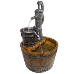 Design Toscano Lawn & Garden Cistern Well Pump Barrel Garden Fountain 8 Design Toscano Lawn & Garden Cistern Well Pump Barrel Garden Fountain