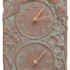 Whitehall Products Lawn & Garden Cardinal Copper Verdi 13.5" Clock & Thermometer