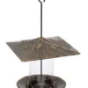 Whitehall Products Pinecone French Bronze Colored Tube Bird Feeder Hanging Feeders