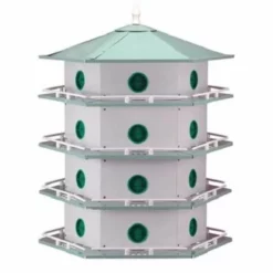 Heath Mfg Aluminum 24-Room Deluxe Purple Martin House Post / Pole Mounted Houses