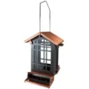Woodlink Audubon Copper Colored Top Chateau Squirrel Resistant Bird Feeder Hanging Feeders