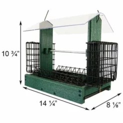Woodlink Audubon Going Green 5-in-1 Green Bird Feeder