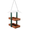 Woodlink Audubon Going Green Double Platform Green & Brown Bird Feeder Hanging Feeders