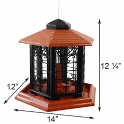 Woodlink Audubon Rustica Italia Gazebo Bird Feeder Decorative Feeders