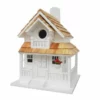 Home Bazaar Backyard Cottage White Bird House Decorative Houses