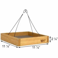 Nature's Way Bamboo Tray Bird Feeder Hanging Feeders