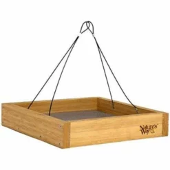 Nature's Way Bamboo Tray Bird Feeder Hanging Feeders