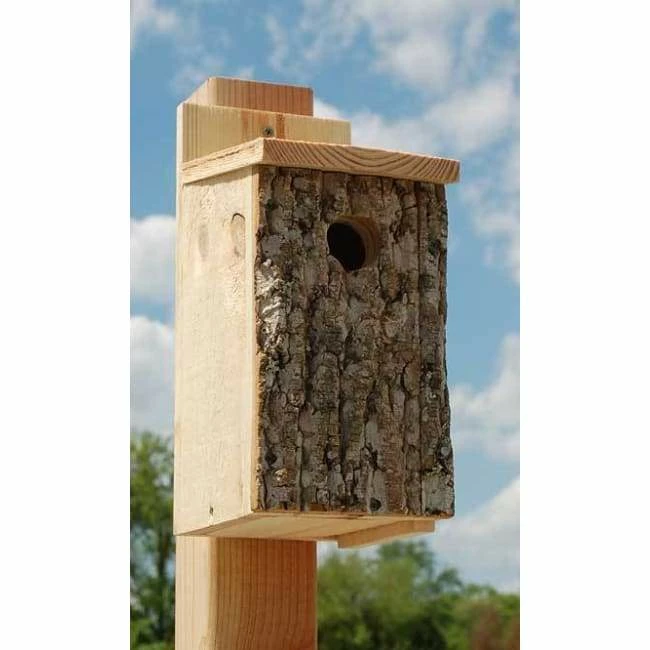 Uncle Dunkel Bark Clad Bluebird House Post / Pole Mounted Houses 3 Uncle Dunkel Bark Clad Bluebird House Post / Pole Mounted Houses