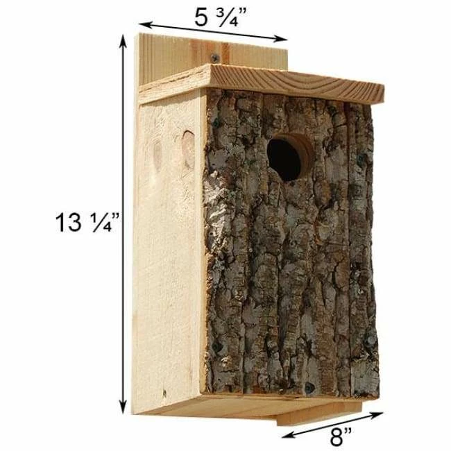 Uncle Dunkel Bark Clad Bluebird House Post / Pole Mounted Houses 4 Uncle Dunkel Bark Clad Bluebird House Post / Pole Mounted Houses