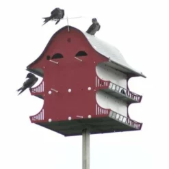 S&K Mfg Purple Martin Houses Barn And Perch 16 Room Purple Martin House