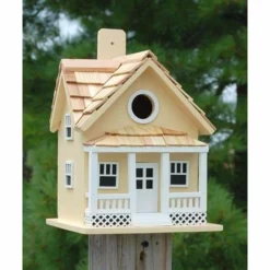 Home Bazaar Beachside Cottage Yellow Bird House