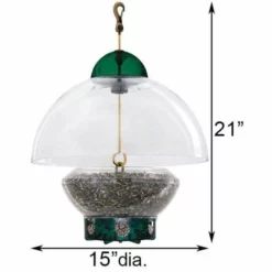 Droll Yankees Big Top Squirrel Resistant Green Bird Feeder