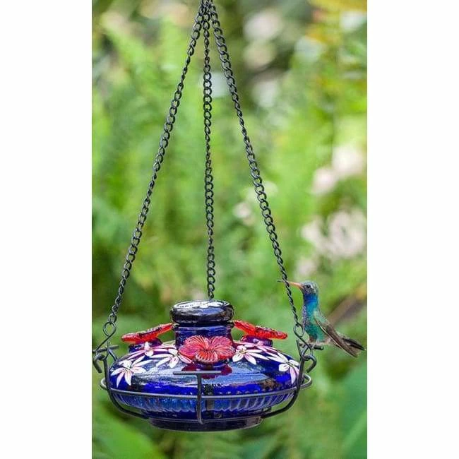 Parasol Hummingbird Feeders Bloom Botanica Hummingbird Feeder With Perch, Blue 5 Parasol Hummingbird Feeders Bloom Botanica Hummingbird Feeder With Perch, Blue