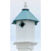 A Wing And A Prayer Bluebird Hexagonal Bird House With Verdigris Roof