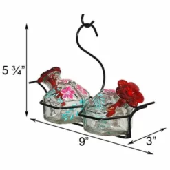 Parasol Bouquet-2 Botanica Hummingbird Feeder, Clear