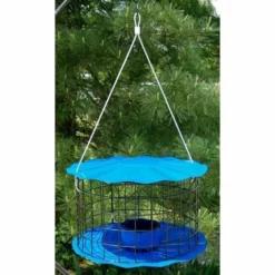 Erva Tool & Die Caged Blue Bluebird Feeder Hanging Feeders