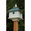 A Wing And A Prayer Carriage Bird House With Verdigris Roof
