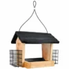 Nature's Way Cedar Hopper Bird Feeder With Suet Cages, Small