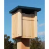 Woodlink Cedar Swallow Or Bluebird House With Blue Roof