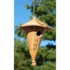 Anthony Stoneware Ceramic Two-Piece Cone Butternut Bird House