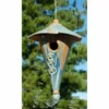 Anthony Stoneware Ceramic Two-Piece Cone French Blue Bird House