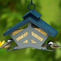 Heritage Farms Hanging Feeders Chalet Deluxe Double Sided Bird Feeder