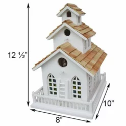 Home Bazaar Chapel Bell Bird House Decorative Houses