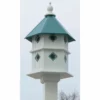 A Wing And A Prayer Chateau Bird House With Verdigris Roof