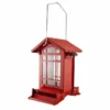 Heritage Farms Chateau Squirrel Resistant Weight Sensitive Red Bird Feeder Hanging Feeders