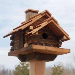 Bird In Hand Conestoga Log Cabin Bird House